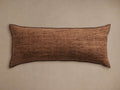 Raw Silk 31" Lumbar Pillow Cover in Umber
