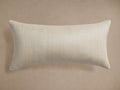Raw Silk Ribbed Lumbar Pillow Cover