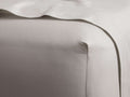 Italian Garment-Dyed Sateen Fitted Sheet in Natural