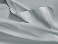 Italian Garment-Dyed Sateen Flat Sheet in Sky