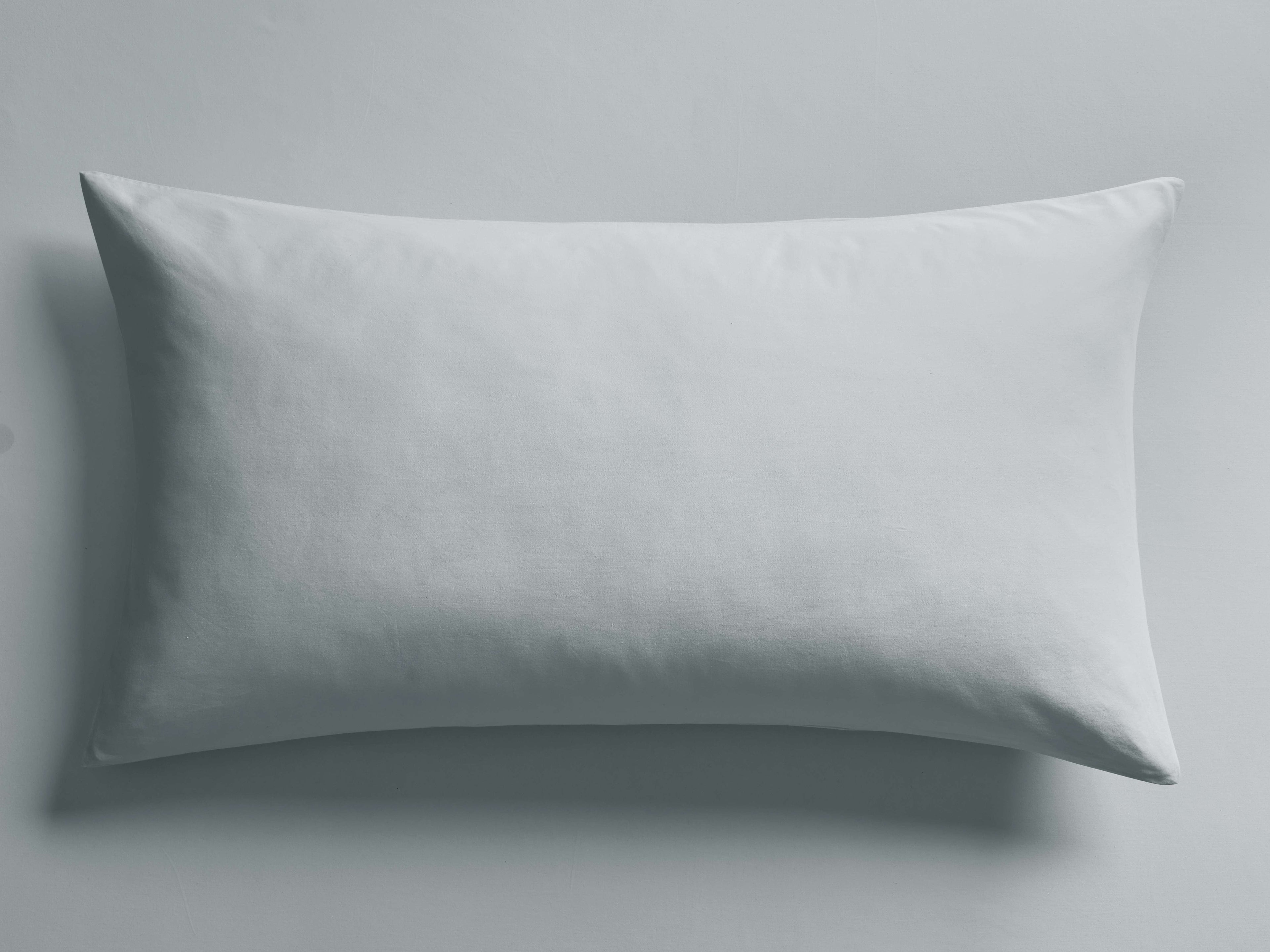 Italian Garment-Dyed Sateen Sham in Sky
