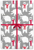 Polar Bears Flat Wrap