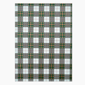 Green and Gold Foil Plaid Handmade Paper