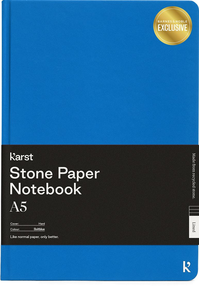 Karst Stone Paper A5 Hardcover Notebook - Boltblue