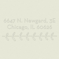 Vine Sans Surname Custom Embosser Plate and Embossing Tool