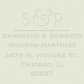 Modern Ampersand Custom Embosser Plate with Embossing Tool