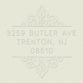 Ornate Custom Embosser Plate with Embossing Tool