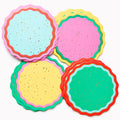 Colorful Fleck Coasters S/12