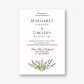 English Lavender Wedding Invitation