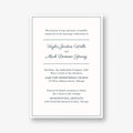 Delicate Border Wedding Invitation