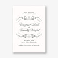 Calligraphy Flourish Save The Date