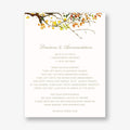 Autumn Boughs Information Card