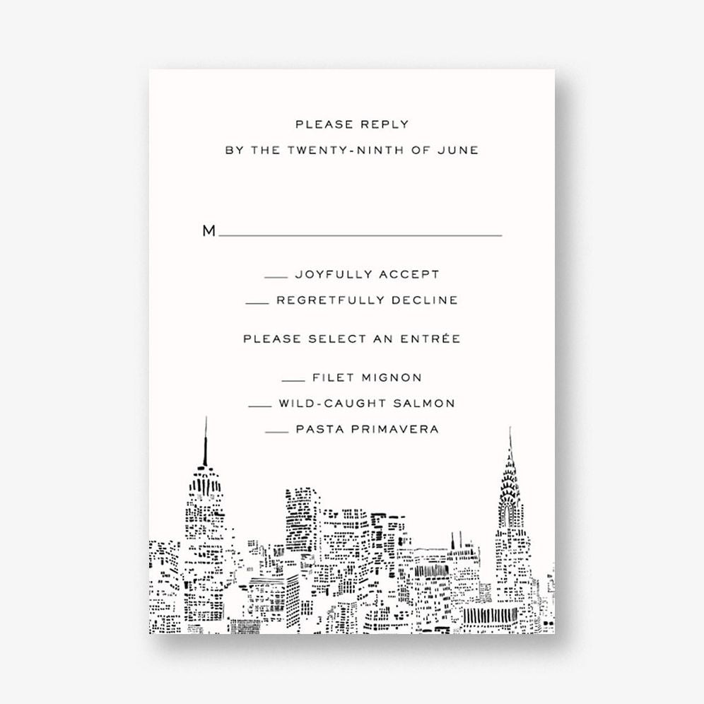 City Lights II Response Card
