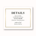 Pinstripe Border Information Card