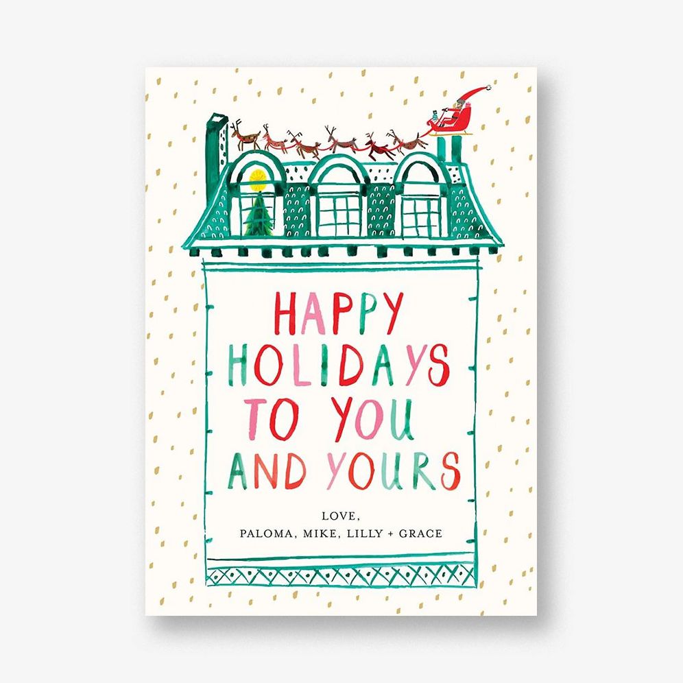 Up on the Rooftop Holiday Card