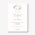 Garden Crest Wedding Invitation