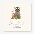 Merry Raccoon Holiday Card