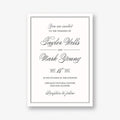 Black Tie Wedding Invitation