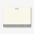 Black Alto Stripe Stationery