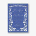 Wild Floral Frame Graduation Invitation