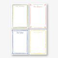 Whimsical Doodles Personalized Notepad Set