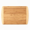 Rustic Script Two-Tone Cutting Board