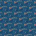 Santa Sleigh Flat Wrap