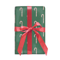 Candy Cane on Green Flat Wrap