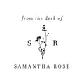 Dried Floral Monogram Custom Stamp and Stamp Tool