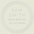 Triple Stripe Border Custom Embosser