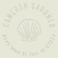 Single Seashell Custom Embosser