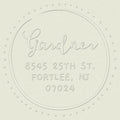 Doodle Dotted Border Custom Embosser