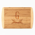 Oval Crest Monogram Two-Tone Cutting Board