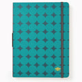 Teal Diamond Paper Wasp LG Dotted Journal