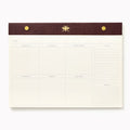 Choc Stripe Paper Wasp Desk Pad