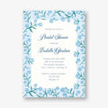 Blue Hydrangea Bridal Shower Invitation