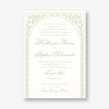 Trellis Vines Wedding Invitation