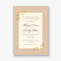 Wrapped Vines Foil Wedding Invitation