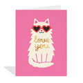 Cat Sunnies Love Card