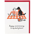 Dog Picnic Anniversary Card