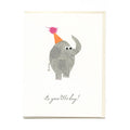 Big Day Elephant Birthday Card