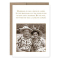 Marriage Is Like a Deck of Cards Anniversary Card