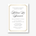 Notched Border Foil Graduation Invitation