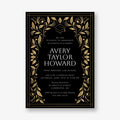 Grad Foliage Foil Graduation Invitation