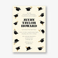 Cap Toss Graduation Invitation