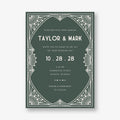 Deco Frame Wedding Invitation