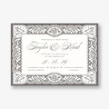 Vintage Lace Wedding Invitation
