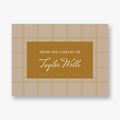 Simple Plaid Adhesive Bookplates
