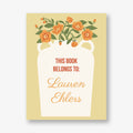 Bright Blossom Vase Adhesive Bookplates