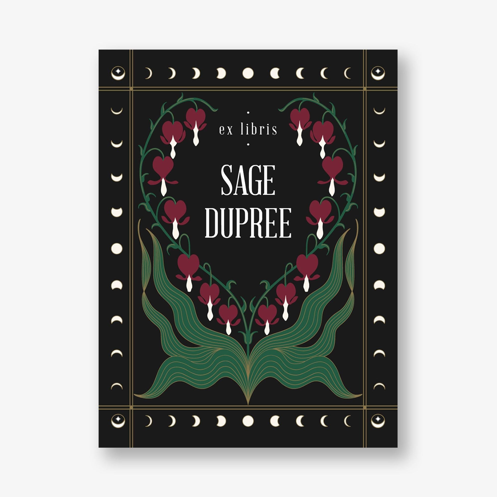 Lunar Florals Adhesive Bookplates